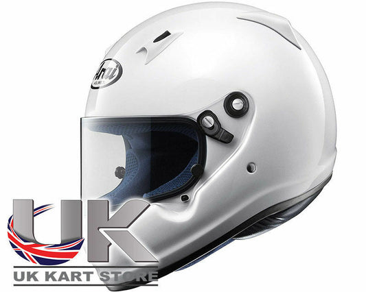 Arai White CK-6 CMR Child/Junior Race Helmet FIA/SNELL