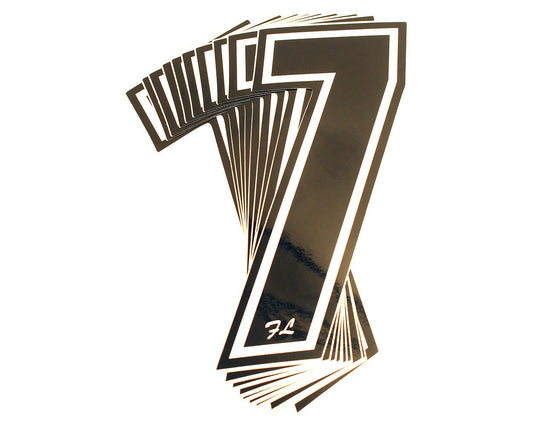Compkart / Freeline Race No. 7 - Pack Of 10 Ind. Numbers