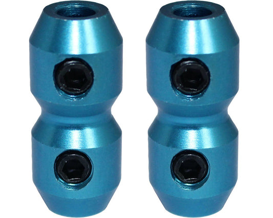 Anodised Cable Clamp Blue X 2