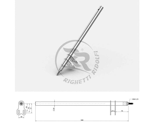 Go Kart Steering Column M8 X 500mm Freeline Karting Race Racing