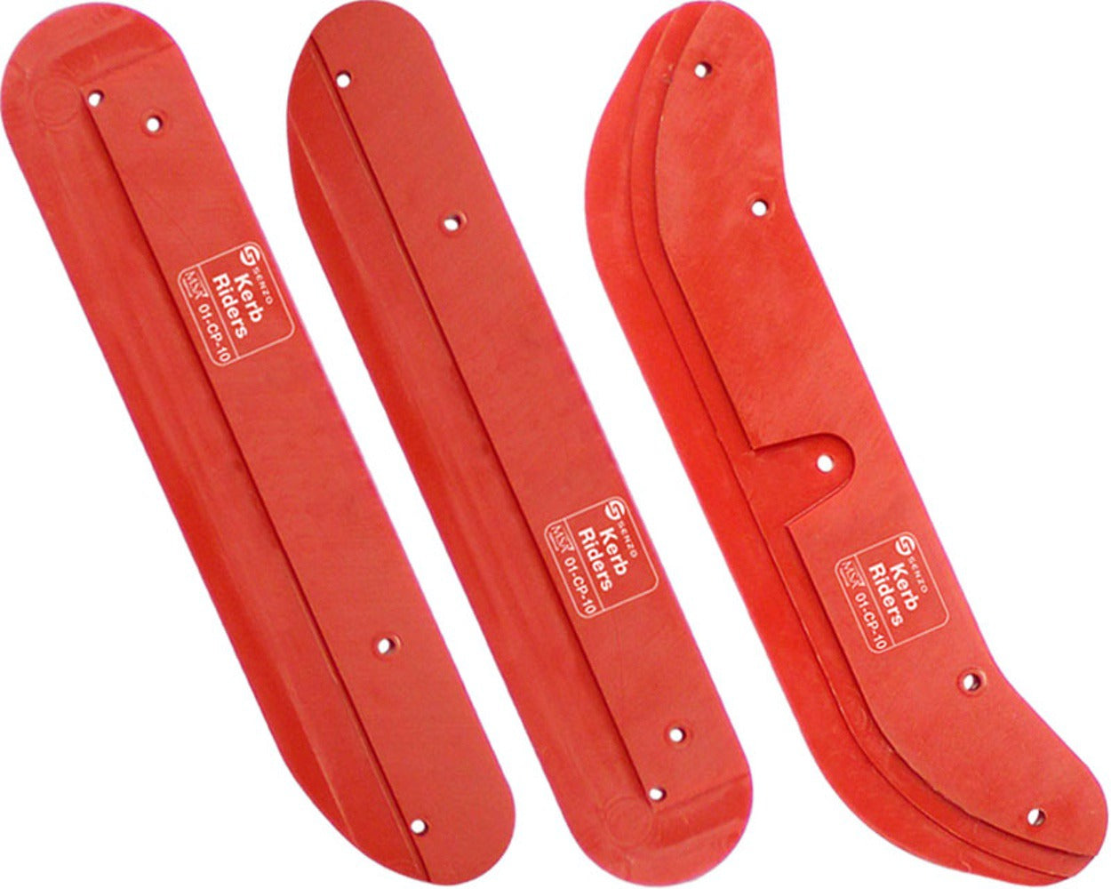 Senzo OTK Kerb Riders / Skid Plates Red Set