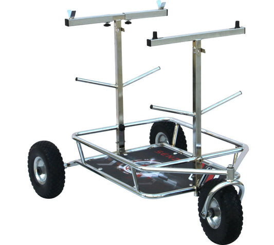 Senzo Chrome 3 Wheel Kart Trolley