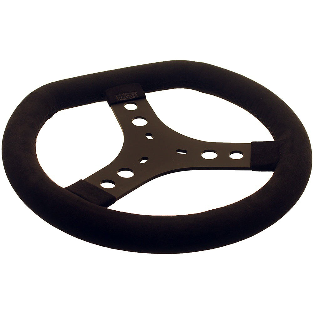 Kg Flat Top Cadet Steering Wheel - Black Suede