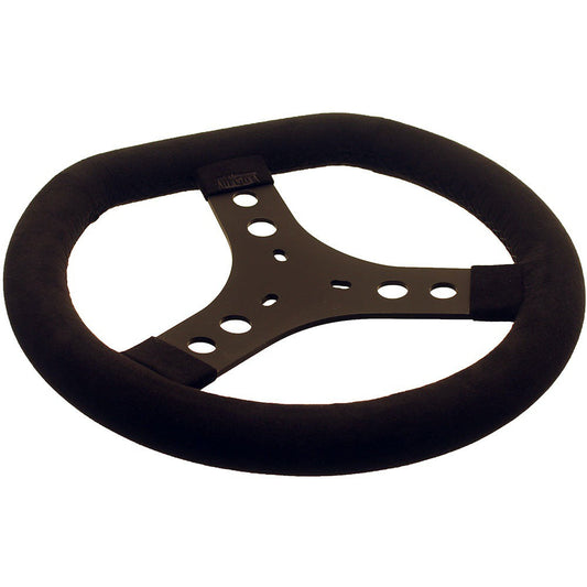 Kg Flat Top Cadet Steering Wheel - Black Suede
