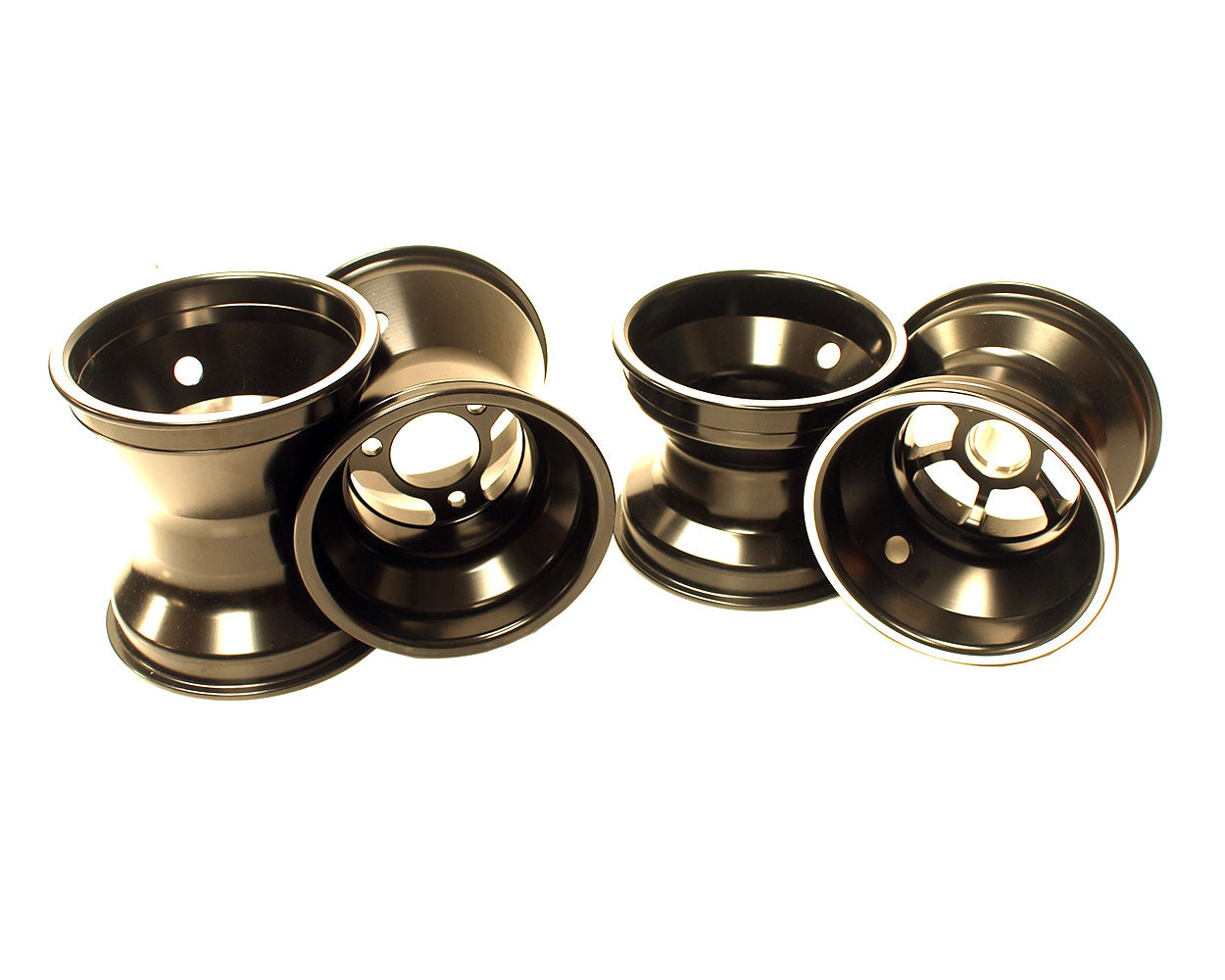 Swrd Bambino Set 110/140 S/Offset 6 Spoke Black W/O Bearings / Valves