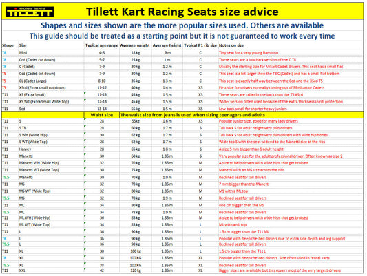 Tillett T10 Clear S Seat Slight Second