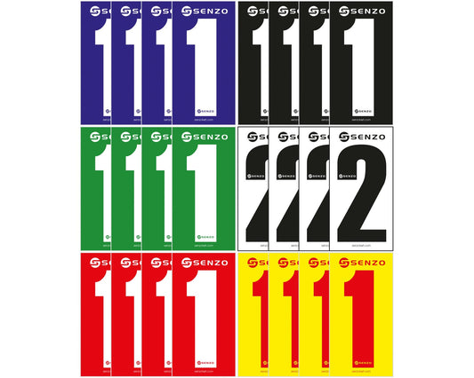 Senzo Adhesive Numbers Pack of 4