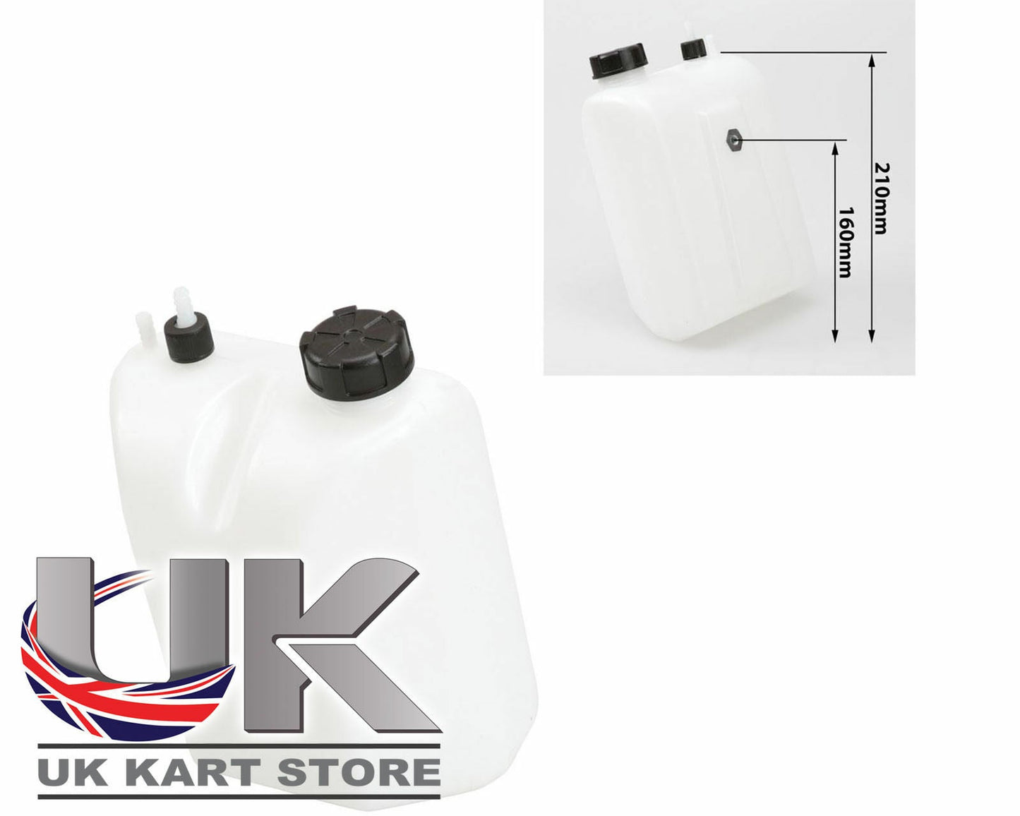 R/R Petrol Tank 3 Ltr Q/R With Black Caps