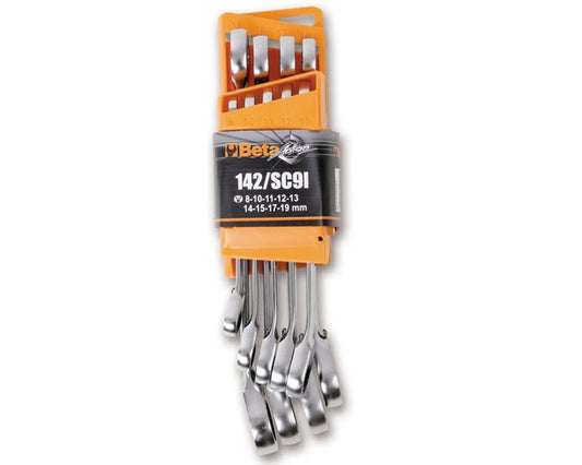 Beta Tools Ratchet Combination Spaner Set 9 Piece