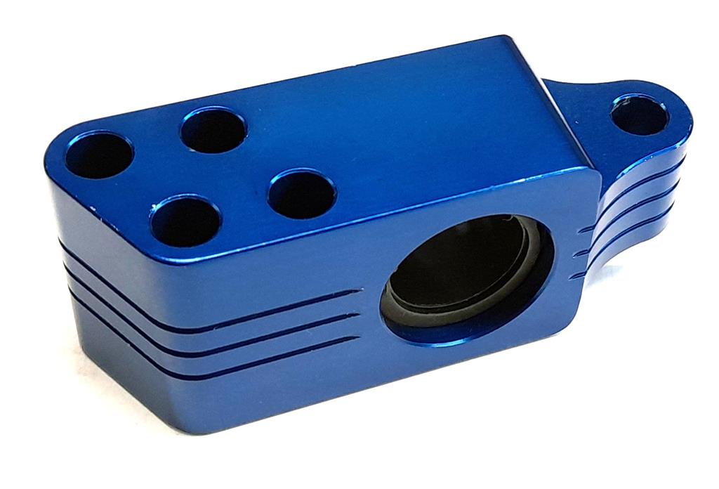 Compkart Ali Machined 4 Hole Steering Column Support W/nylon Blue