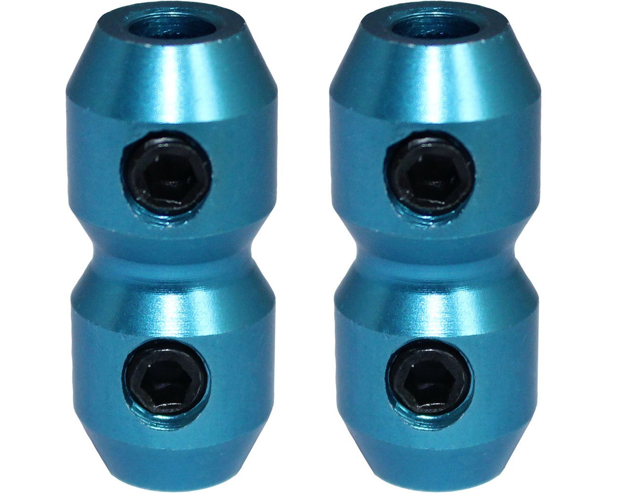 Anodised Cable Clamp Blue X 2
