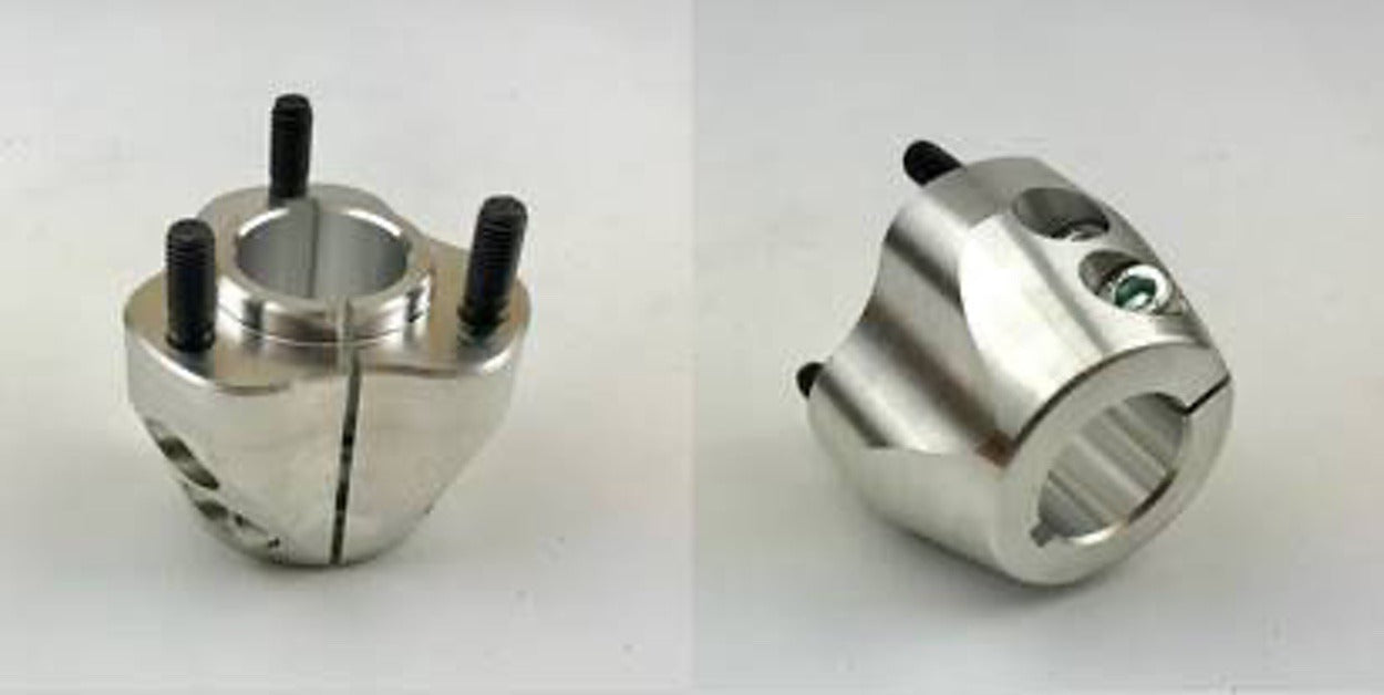 30mm Mono Short Rear Hub HD Silver 30mm X 50mm Double Bolt