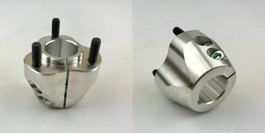 30mm Mono Short Rear Hub HD Silver 30mm X 50mm Double Bolt