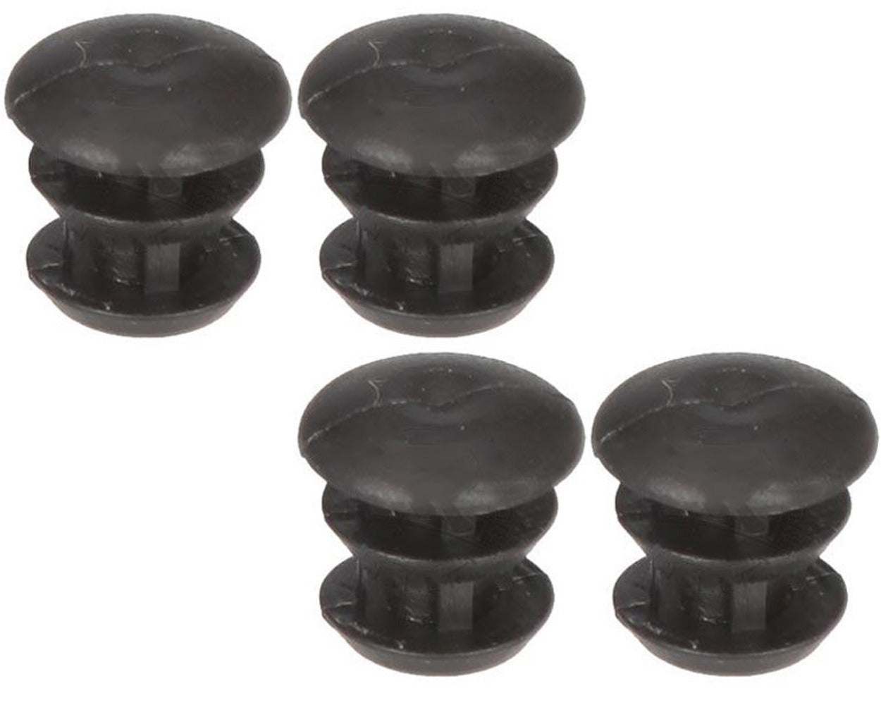 Rubber Cap For 14mm Tube Black X 4