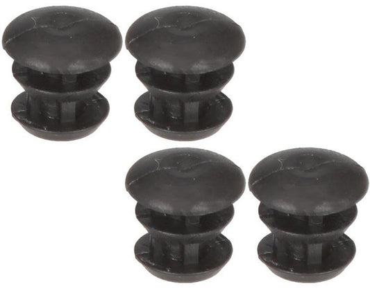 Rubber Cap For 14mm Tube Black X 4