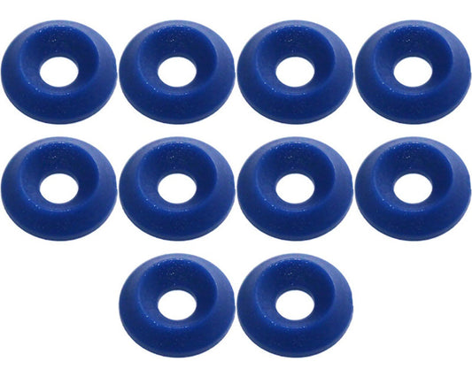 Countersunk Plastic Washer 17 X 6mm Blue X 10