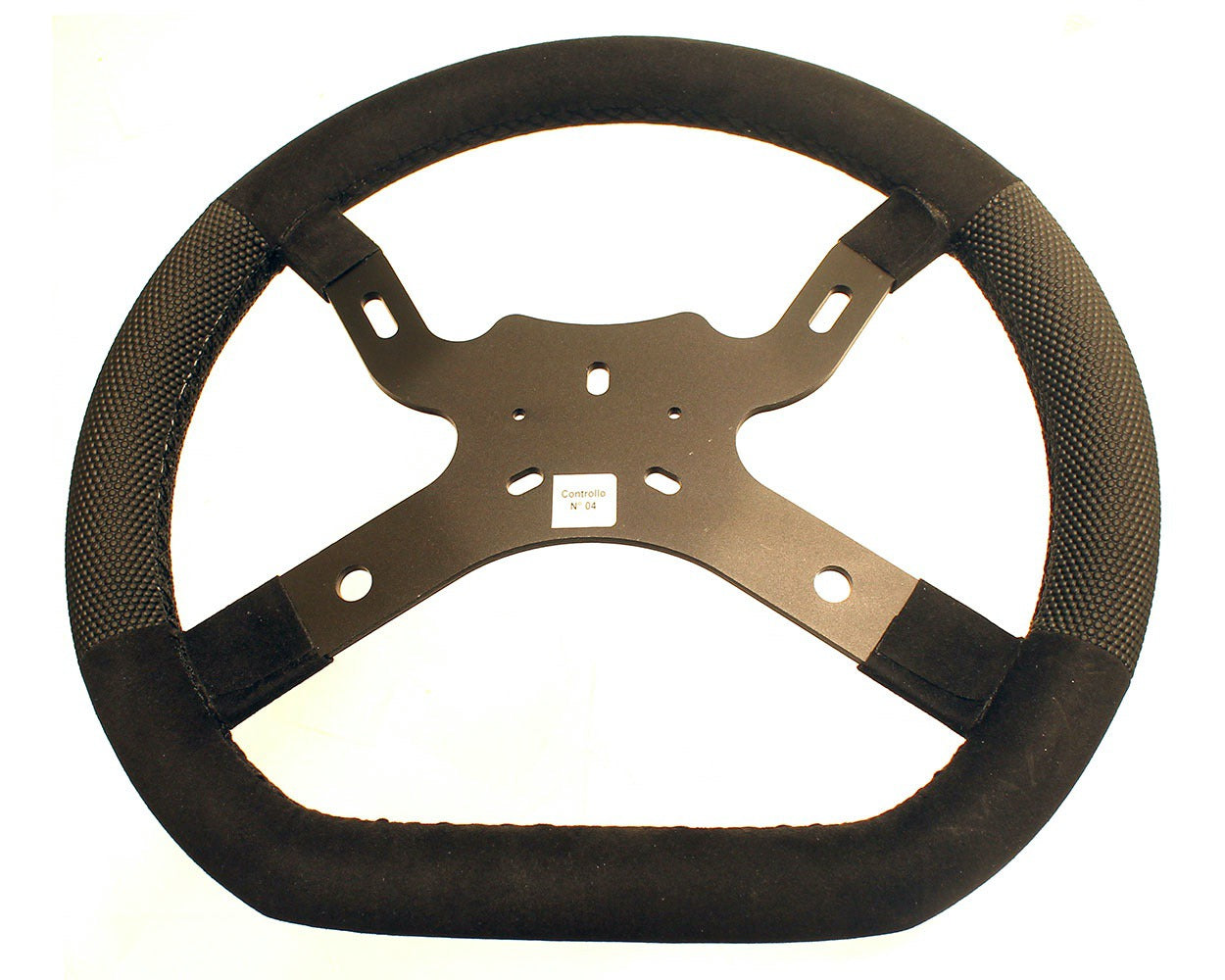 Kg M5 Flat Bottom Steering Wheel 330mm - Black