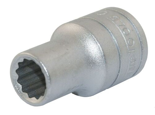 Teng Tools Socket 1/2 Inch Drive 12 Point 22mm M120522-C