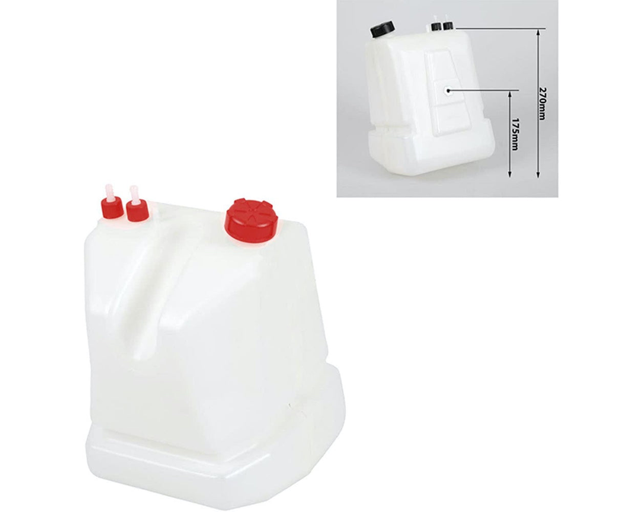 R/R Petrol Tank 8 Ltr Q/R With Red Caps