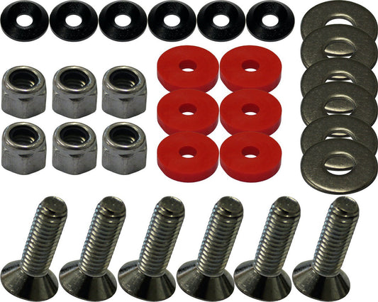 Floor Tray Fitting Kit With Blue & Red Washers