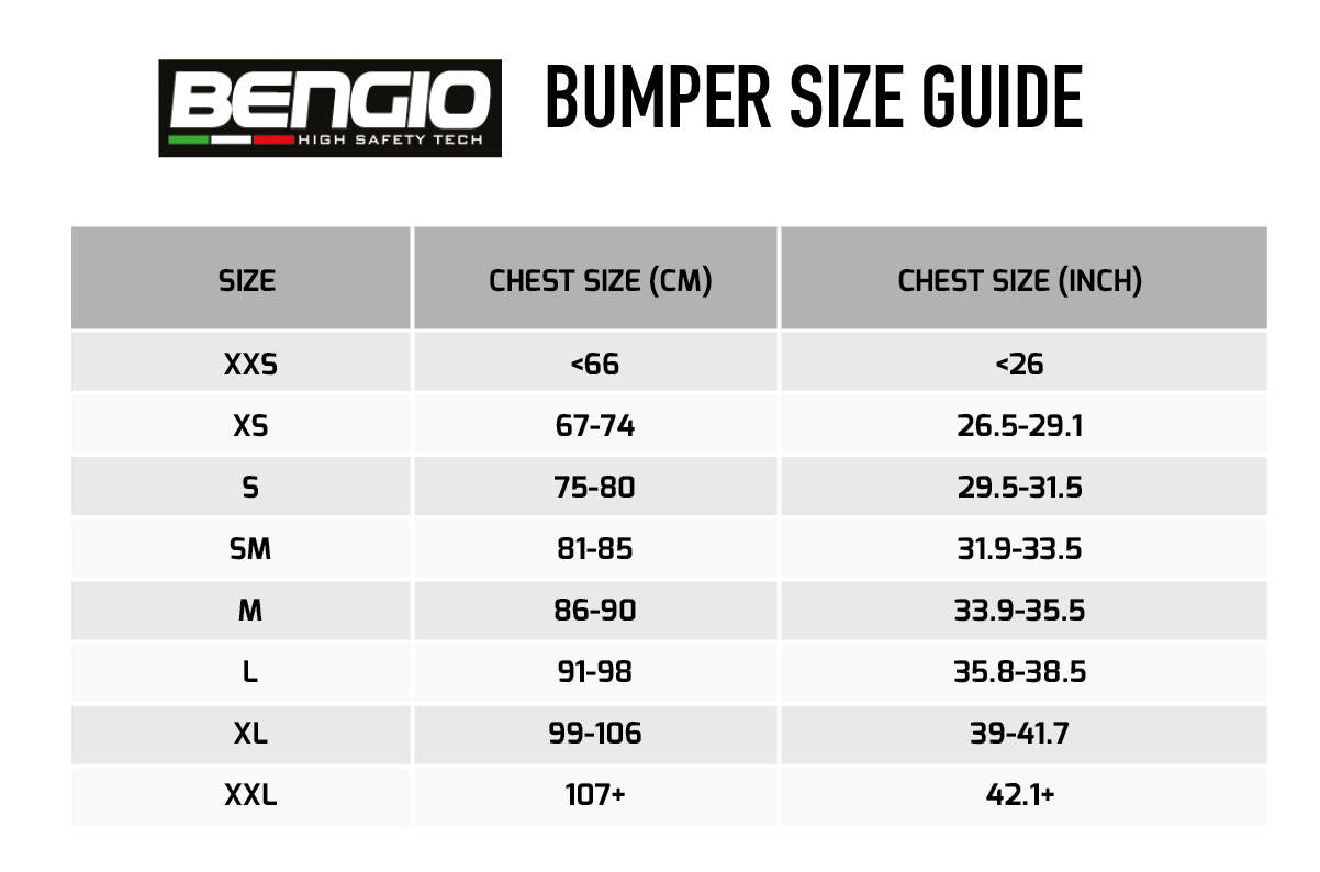 Bengio Rib Protector Standard All Sizes and Colours
